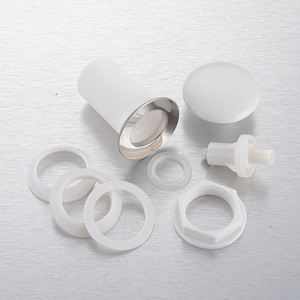 Chất lượng cao bền Báo Chí xuống Pop up trắng bồn rửa cống nhựa lưu vực <span class=keywords><strong>drainer</strong></span> với gốm Bìa - Product Image 5