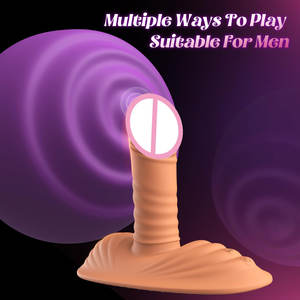 Masseur de prostate, vibrateur <span class=keywords><strong>anal</strong></span> télécommandé, machine sexuelle silencieuse, godemiché vibrant à poussée pour point G, pour femme et couple - Product Image 4