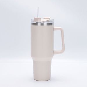 Travel Car H1.0 Handle Tumbler 40oz Double Wall Vacuum <b>Mug</b> <b>Lid</b> Straw Anti-Slip ODM Custom Color - Product Image 3