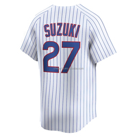 Camiseta de Béisbol Bordada al por Mayor de los Chicago Cubs de EE. UU. # 4 Crow-Armstrong # 7 Dansby Swanson # 3 Artículos de Softbol de Alex Bregman