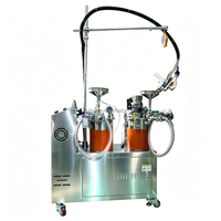 Robot de distribution de colle époxy à 2 composants contrôlé par PLC, machine automatique de moulage sous vide de résine époxy de précision