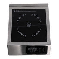 Cuiseur à induction Wok chinois commercial 3500W brûleur unique avec capteur de brûleur concave tactile pour les cuisines acceptent OEM/ODM