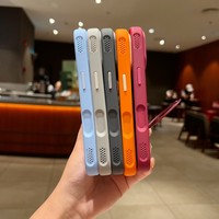 Coque de téléphone magnétique Deep Cherry Armor avec béquille intégrée pour iPhone 18 17 16 15 Pro Max, finition mate, antichoc et refroidissante