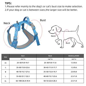สายรัดสุนัขแบบไม่ดึง สะท้อนแสง บุนุ่ม พร้อมหูจับหรูหรา ปรับได้ สกรีนโลโก้ได้ ขนาดเล็ก กลาง ใหญ่ เสื้อกั๊กไนลอน ระบายอากาศ สวมใส่สบาย - Product Image 4
