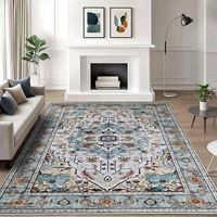 Weiche Geometrische Teppiche für Wohnzimmer Waschbare Moderne Bodenteppiche Polyester Wohnzimmerteppich