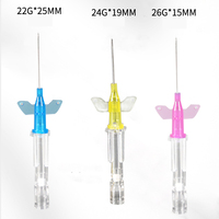 Cathéter IV vétérinaire écologique 22G pour lapins avec aiguille seringue pour usage en clinique vétérinaire