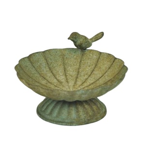 Vintage Shabby Chique Retro Stijl Metalen Tuin Decoratie Vogel Bad - Product Image 1
