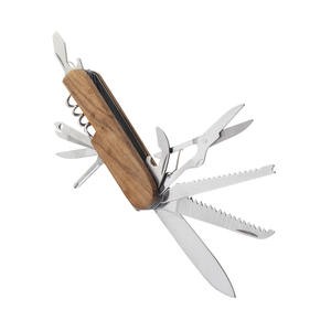 Shero para navaja de bolsillo multifuncional <span class=keywords><strong>suiza</strong></span> con mango de madera herramienta plegable llavero para caza almacenada - Product Image 2
