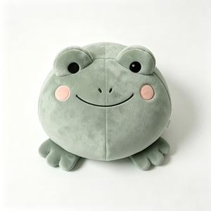 Juguete de peluche de rana suave, peluche de rana para niños, peluche de rana verde salvia - Product Image 3