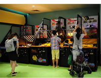 Machine de tir au basket-ball électronique à pièces, pliable, jeu d'arcade, simulation de tir au basket-ball, machine d'arcade