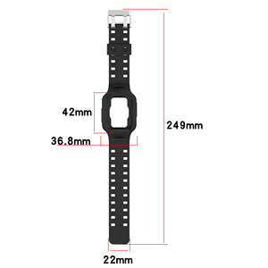 Coque en silicone, protection intégrale, bracelet de montre pour <span class=keywords><strong>Xiaomi</strong></span> <span class=keywords><strong>Poco</strong></span> <span class=keywords><strong>Watch</strong></span>/Mi <span class=keywords><strong>Watch</strong></span> Lite, bracelet, étui, accessoires - Product Image 2