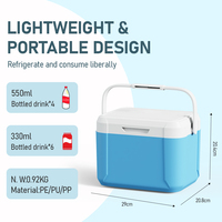 Boîte de refroidissement 5L Portable porte-chaîne froide taille compacte congélateur boîte de refroidissement en plastique