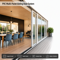 Porte coulissante en PVC à cadre fin, double vitrage trempé moderne, avec rupture de pont thermique et double vitrage - Meilleur prix