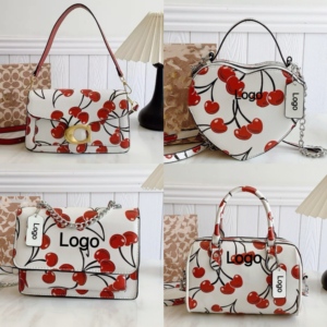 Luxe dames crossbody tas, bestseller, PU tas, retro 'kers'-print, kettingtas met logo, cadeauverpakking - Product Image 1