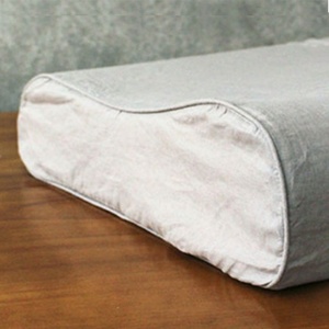 Funda de Almohada de Lino Natural con Lazos, Borde Festoneado, con Cierre de Hebilla de Coco, Tipo Sobre/Flash/Tubo - Product Image 6