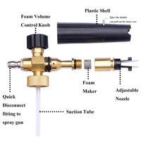Prix usine 3000 Psi Pistolet nettoyeur haute pression Lance à mousse de neige à dégagement rapide Canon à mousse réglable