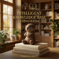 Peluche Intelligente ChatGPT Otter Cyan Cuteyeah avec Induction Tactile, LED Clignotante, Support Multilingue pour la Conversation Quotidienne, en Polyester, Vente en Gros ODM