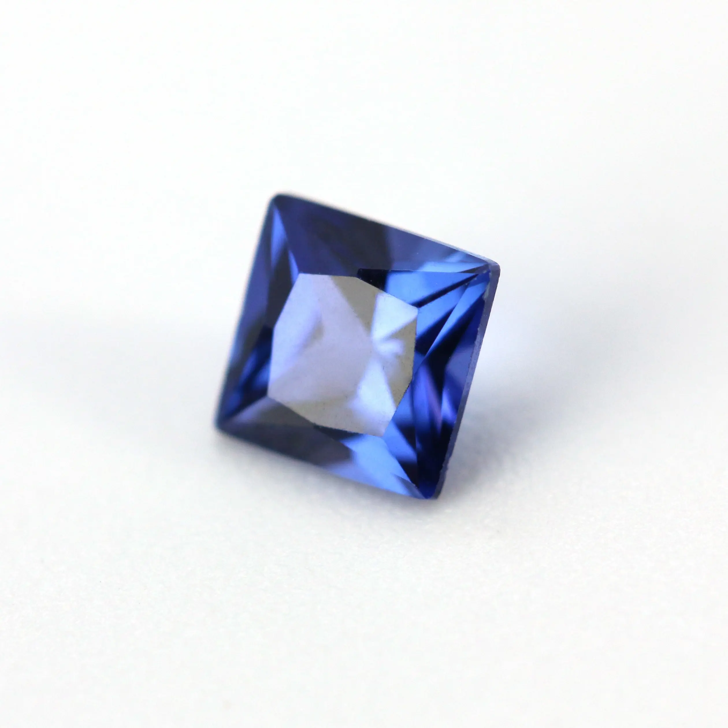 Factory Price Per Carat Corundum 3.5x3.5mm Square Cut Loose Gemstone Blue Sapphire For Jewelry/Inlay/Ring
