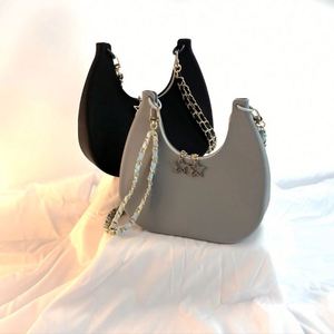 Elegant Women's Geometric Pattern <b>Silicone</b> <b>Waterproof</b> Handbags Wallets Dual-Handle Shoulder Bags-Wholesale Lifestyle Accessories - Product Image 3