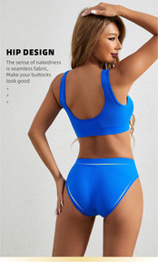 Ropa interior transpirable de talla grande para mujer, ropa interior sin anillo de acero, bragas de cintura baja, conjunto deportivo para Fitness - Product Image 4