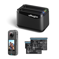 AMagisn Insta360 X4 Air Battery Fast-Charging Dock 360 °   Accessoires de rangement et d'appareil photo