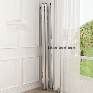 Cintre pliant de Type tige télescopique en acier inoxydable pour l'<span class=keywords><strong>intérieur</strong></span> et l'extérieur avec porte-chaussures pour sécher les vêtements, manteau et couette - Product Image 4