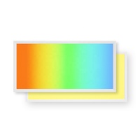 Plafonnier LED plat encastré moderne à intensité variable 600x600 2x2 RGBCCT à émission latérale, contrôle DMX 2.4G et application WiFi