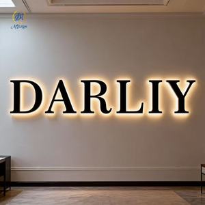 Individuelles 3D-Logo LED-Schild für Innen und Außen, Metall-Acryl Hintergrundbeleuchtetes Logo, Maßgefertigtes LED-Leuchtschild für Unternehmen - Product Image 2