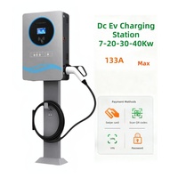 CHESU Nouvelle borne de recharge solaire DC pour véhicules électriques avec paiement, 30 kW, 40 kW, station domestique murale 380 V, 20 kW