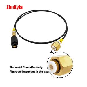 Kit Adaptador de Manguera Externa Soda Stream Maker Club CGA320 W21.8 para Tanque Grande de CO2, Desconexión Rápida, Manguera Microbore TPE de 1.5M, Herramientas Neumáticas - Product Image 1