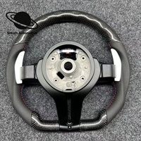 Volant de voiture de sport en fibre de carbone perforée pour BMW 320, 525 F25 F10 M5 F30 M3 E90 M6 E70 E71 F31 F32 X5 F01 F07 F20 F11