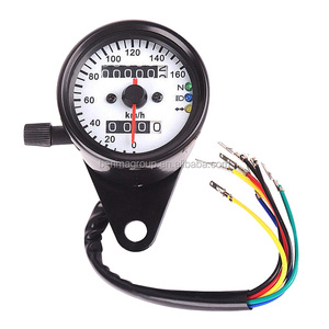 Pièces de rechange durables pour <span class=keywords><strong>moto</strong></span> Cafe Racer, double odomètre LED, indicateur de <span class=keywords><strong>vitesse</strong></span> <span class=keywords><strong>Vintage</strong></span> pour JH70 C90 GN125 CG125 - Product Image 2