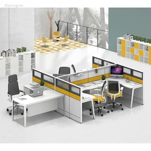 Materiale in alluminio personalizzato ufficio partizioni cubicolo workstation ufficio cubicolo