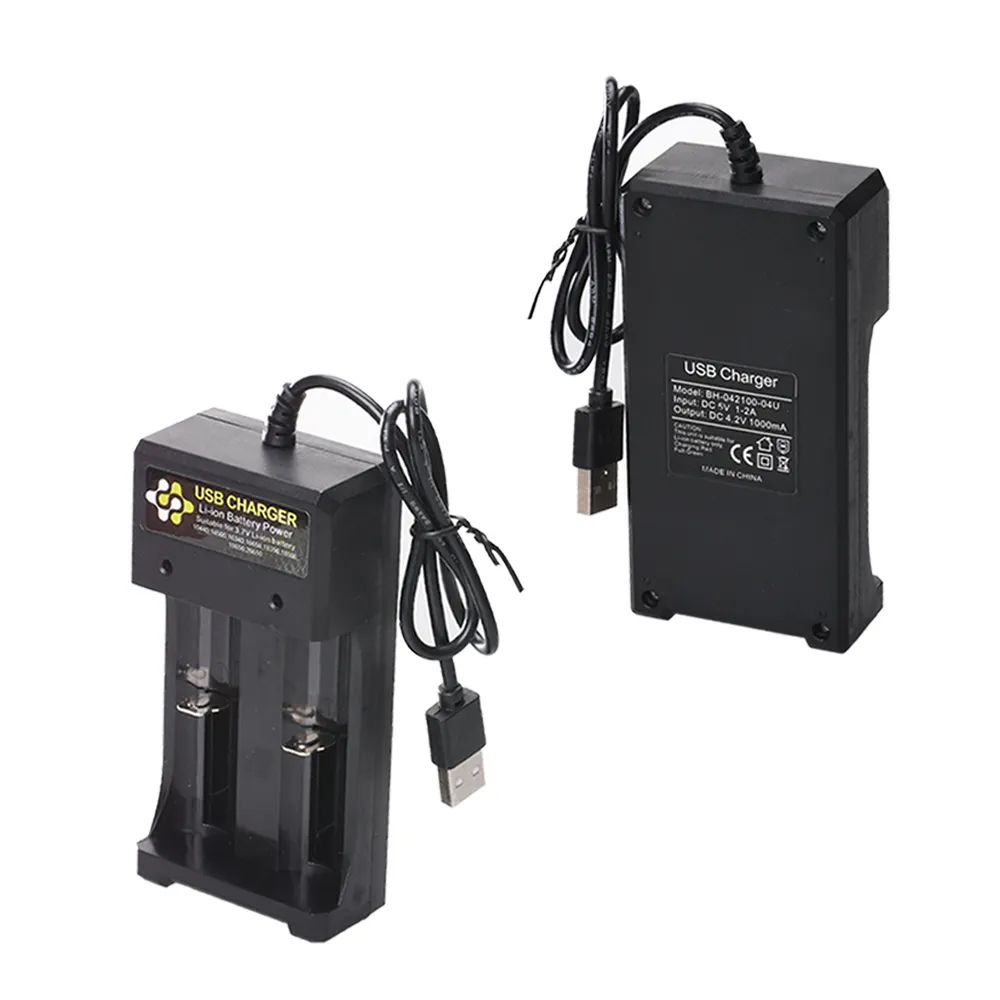 CROWN C OEM Universal 2 Slots Super Fast Li ion Battery Charger for 18650/14500/18350 Battery