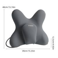Coussin de soutien lombaire ergonomique en mousse à mémoire de forme double couche de qualité supérieure pour siège de voiture, soutien de décompression, logo personnalisé, OEM, ODM, vente en gros