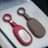 Housse de protection pour clé de voiture en caoutchouc de silicone liquide pour Geely Star Vow Geome Emgrand X7 EX7 Coolray, accessoires pour porte-clés de voiture
