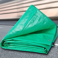 Bâche en PE renforcée avec œillets et cordons de fixation, traitée anti-UV, imperméable, anti-âge, taille personnalisable pour une fixation sécurisée