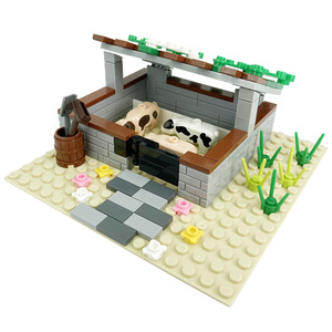 Blocs de construction en plastique ABS Taoxi MOC, ensemble d'animaux de la ferme, vache, lapin, cochon, modèle de paysage à assembler soi-même, jouet éducatif 14+ - Product Image 6