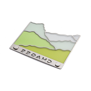 Imán de Refrigerador de Metal con Logotipo Personalizado, Recuerdo Turístico de Montaña, Forma Irregular - Product Image 5