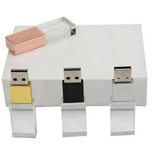 Clés USB 3.0 Cristal couleur or avec emballage en boîte blanche 16 Go 32 Go 64 Go - Product Image 4