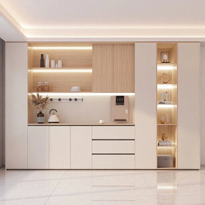 خزانة جانبية عصرية فاخرة مخصصة من سبائك الألومنيوم مع وحدة تخزين مطبخ متميزة - Product Image 3