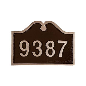 Placa y Letrero de Metal de Latón Ornamentado <span class=keywords><strong>Vintage</strong></span> con Patrón Personalizable para Decoración de Paredes de Hotel - Product Image 6