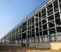Structure d'entrepôt d'usine facile à construire, atelier préfabriqué en structure métallique, bâtiment métallique