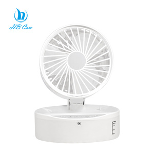 Miniventilador plegable portátil eléctrico con 3 engranajes, linterna led de camping con ventilador de <span class=keywords><strong>techo</strong></span>, miniventilador de pie USB para habitación - Product Image 3