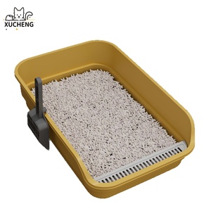 Gros Grand <span class=keywords><strong>Bac</strong></span> À Litière Pour Chat En Plastique <span class=keywords><strong>Pas</strong></span> <span class=keywords><strong>Cher</strong></span> Fournitures Pour Animaux Chiens Chats Toilette avec Caractéristiques Premium - Product Image 1