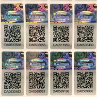 Autocollants holographiques 3D personnalisés anti-contrefaçon pour certificat d'authenticité, impression UV adhésive, cadeau artisanal, marque LAMBDA