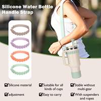 Ensembles de cadeaux promotionnels Accessoires de tasses Botte de tasse en silicone pour gobelets Couverture de paille en silicone de qualité alimentaire