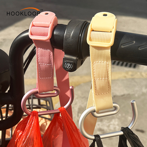 Sangles en sangle détachable colorées, sangles portables à accrocher avec boucle en plastique pour vélos et poussettes - Product Image 1