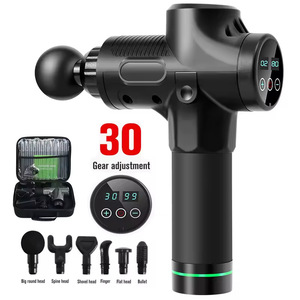 Venta Directa de Fábrica: Pistola Masajeadora de Fascia ABS para Fitness, Relajante Muscular con 6 Cabezales de Masaje y 30 Ajustes de Velocidad, Eléctrica para Uso Doméstico - Product Image 2