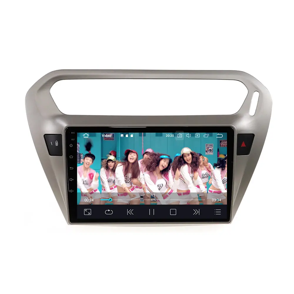 2 + 16GB araba Stereo Peugeot 301 CITROEN Elysee için Octa çekirdek 1024*600 Android 10.0 araç DVD oynatıcı GPS navigasyon oyuncu radyo wifi
